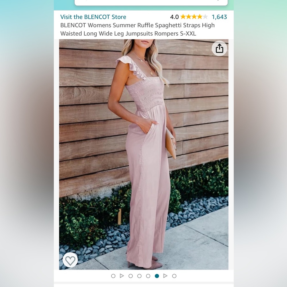Ruffle Spaghetti Straps High Waisted Long Wide Leg Jumpsuit